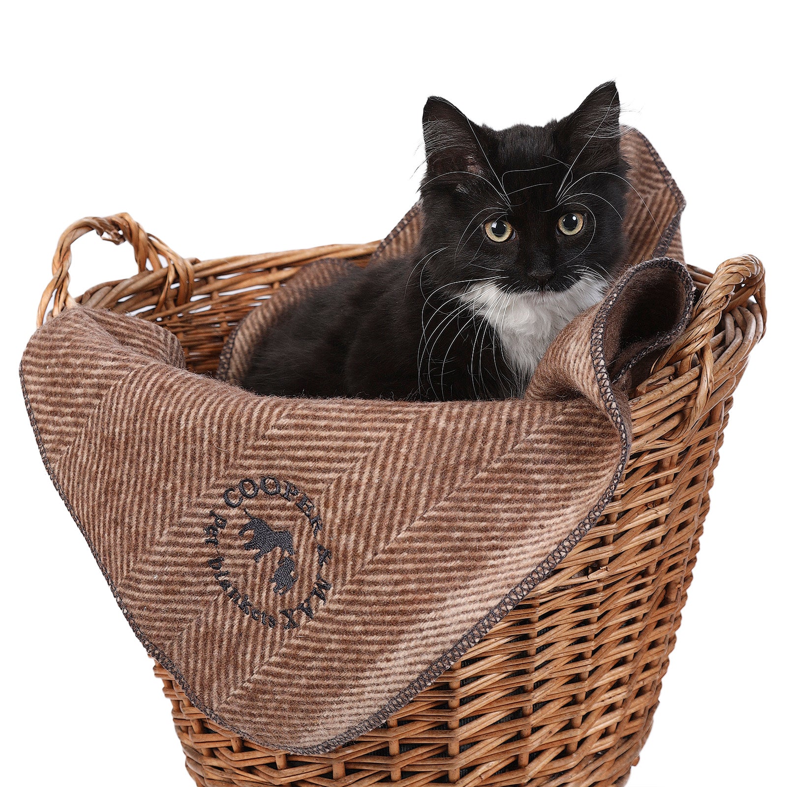 Herringbone Pet Blanket Chestnut Brown