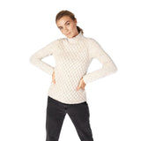 Ladies Trellis Sweater Chalk White