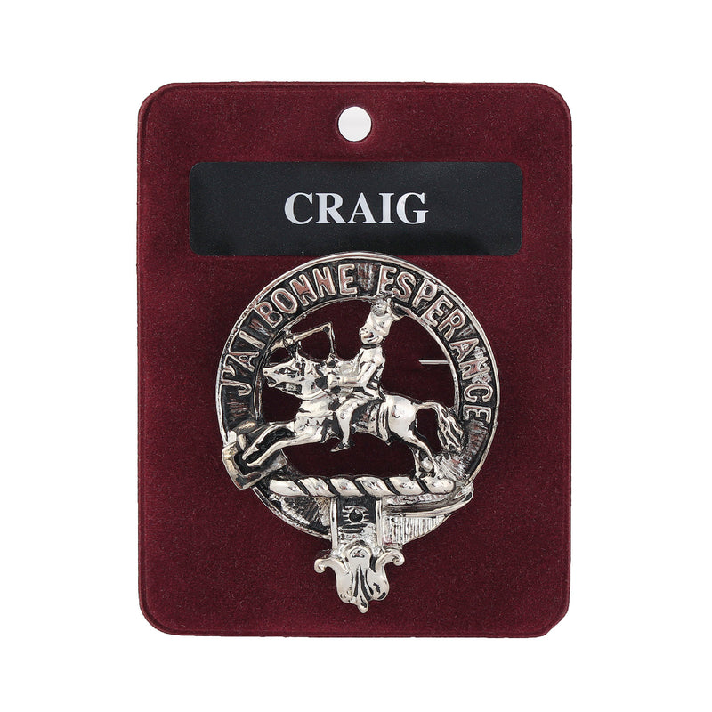 Art Pewter Clan Badge Craig