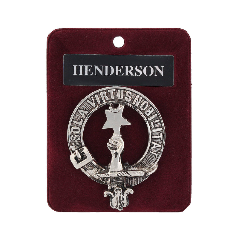 Art Pewter Clan Badge Henderson