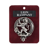 Art Pewter Clan Badge Rampant Lion