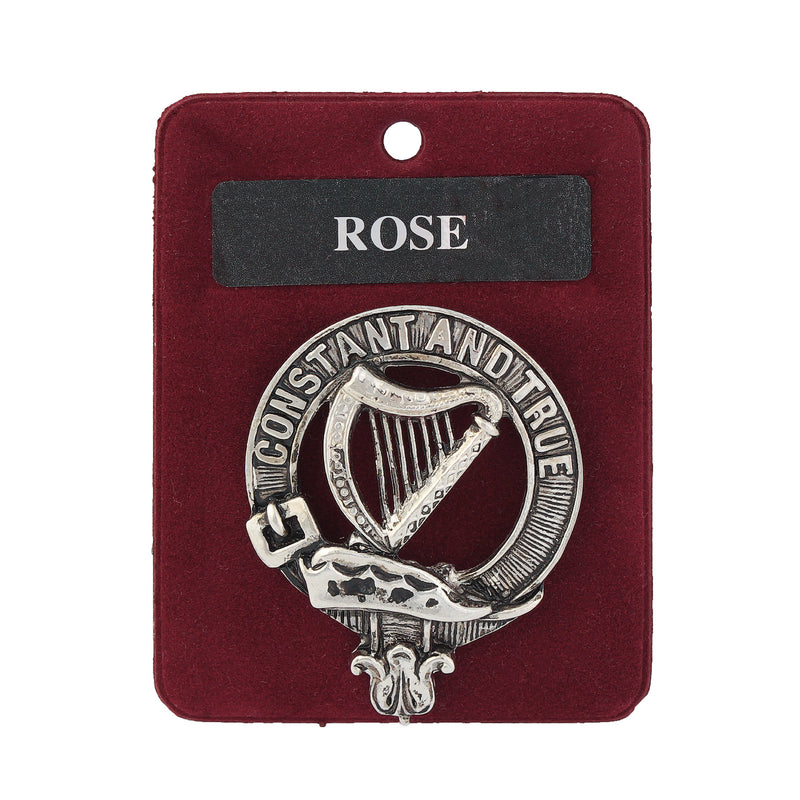 Art Pewter Clan Badge Rose