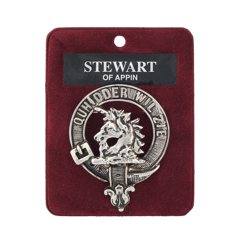 Art Pewter Clan Badge Stewart Of Appin