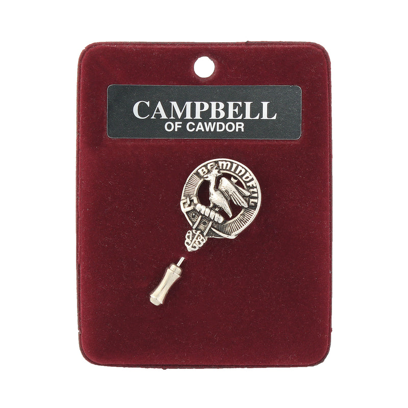 Art Pewter Lapel Pin Campbell Of Cawdor