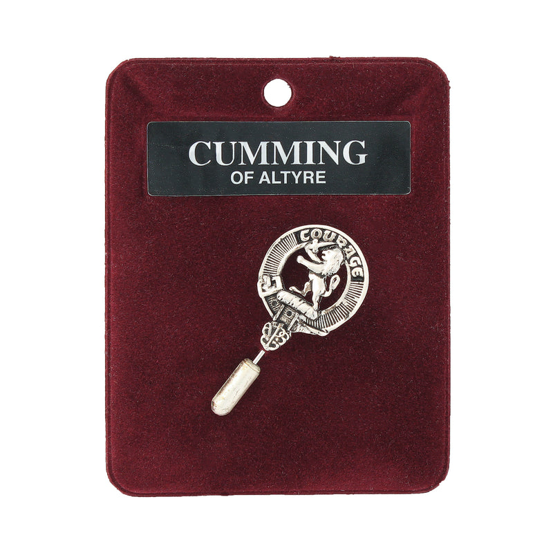 Art Pewter Lapel Pin Cumming Of Altyre