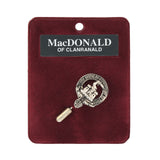 Art Pewter Lapel Pin Macdonald Of Clanranald