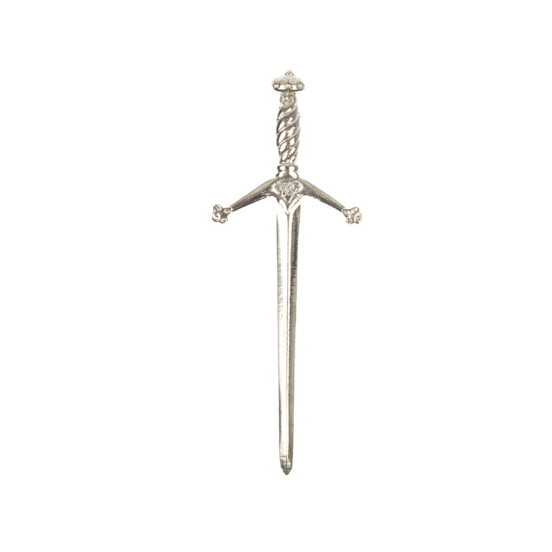 Blue Box Kilt Pin Chrome Claymore