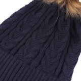 Cable Pom Hat Ft Navy/Navy