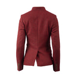 Carlotta Ladies Pure New Wool Jacket Marle Red