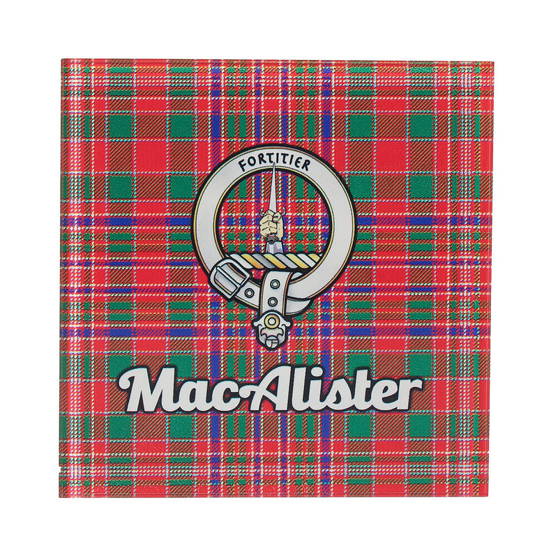 Clan Glass Coaster Macalister