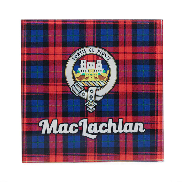Clan Glass Coaster Maclachlan