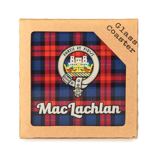 Clan Glass Coaster Maclachlan