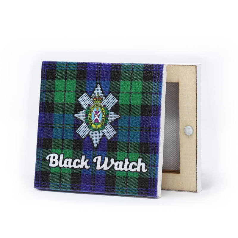 Clan Square Fridge Magnet Black Watch