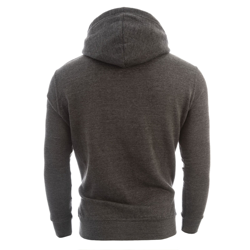 Edinburgh Zipped Hooded Sweatshirt Charcoal/Maroon