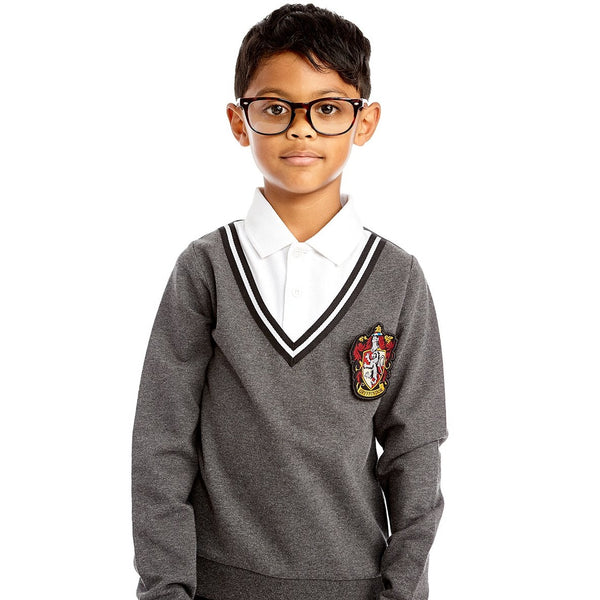 Harry Potter Uniform Sweatshirt With 4 House Badges