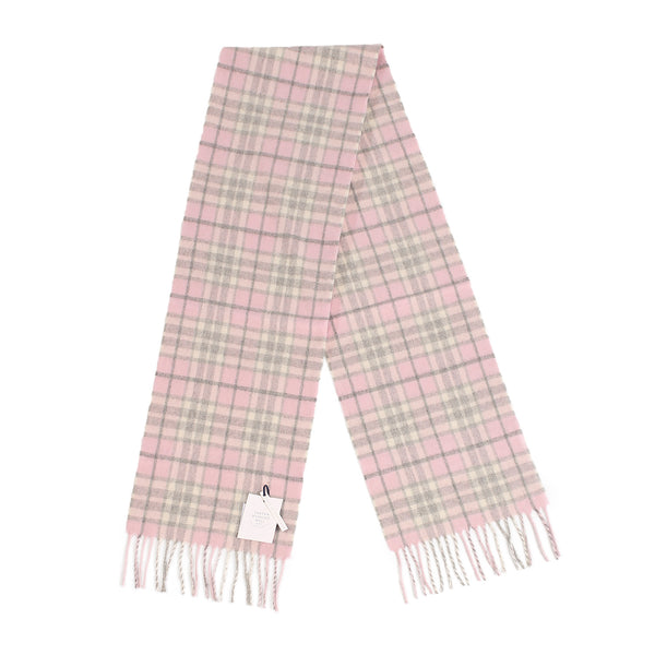 100% Cashmere Scarf Made In Scotland Thomson Pink