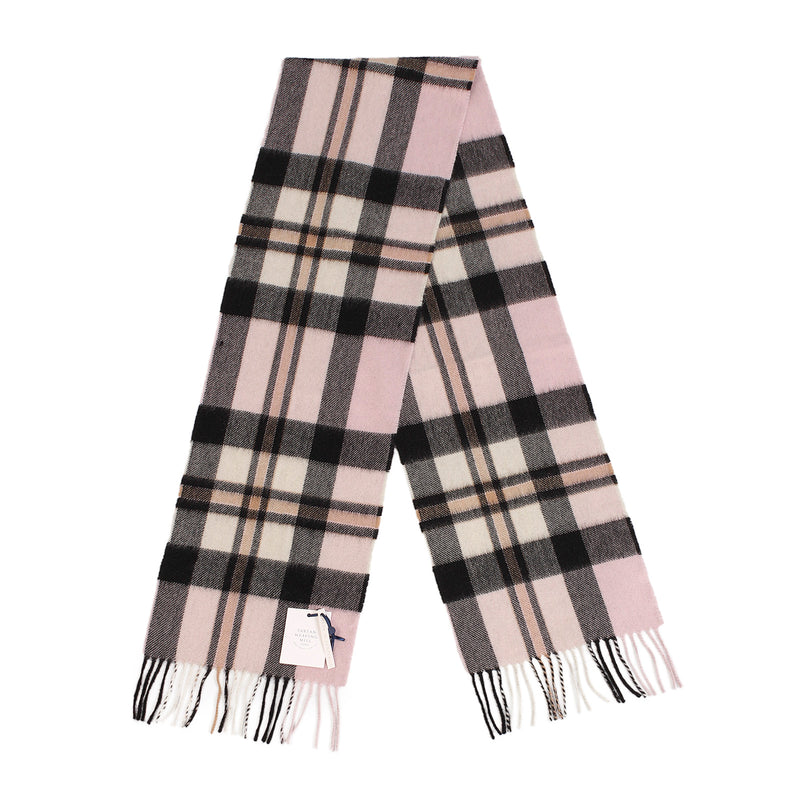 100% Cashmere Scarf Made In Scotland Amplified Thomson Pink