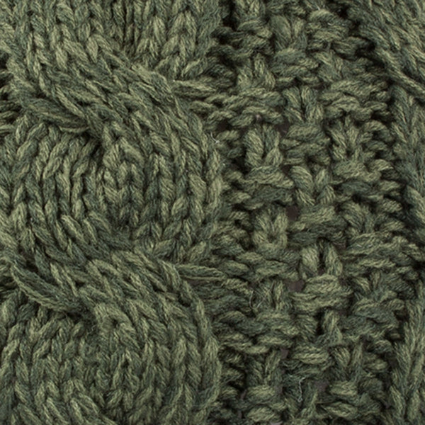 Cable Knitted Pom Pom Beanie