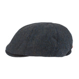 Men's Wool Blend Herringbone Flap Cap