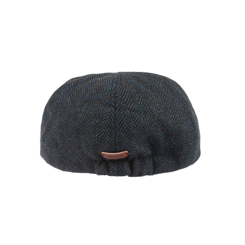 Men's Wool Blend Herringbone Flap Cap