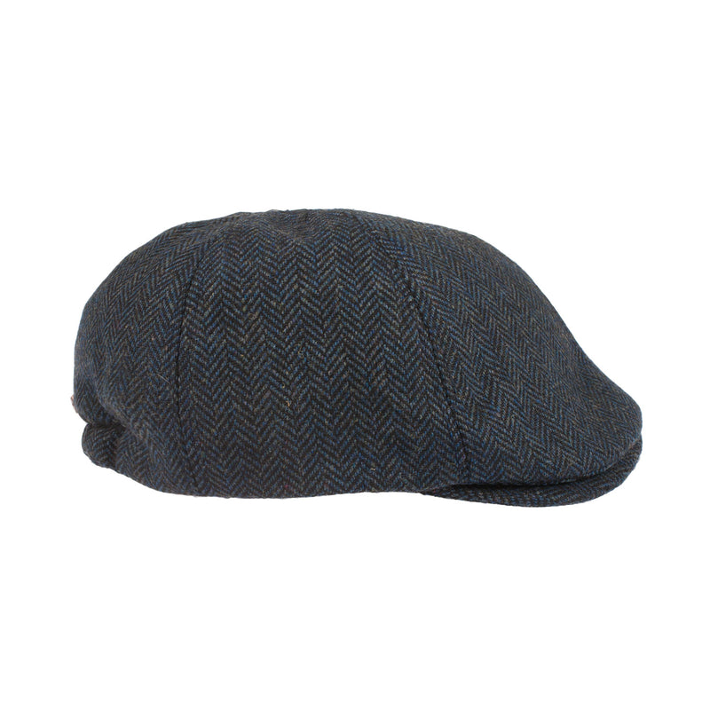 Men's Wool Blend Herringbone Flap Cap