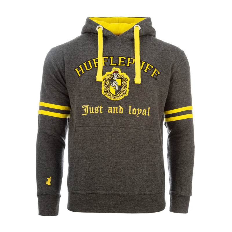 Harry Potter - Hoodie - Hufflepuff Crest Charcoal/Yellow