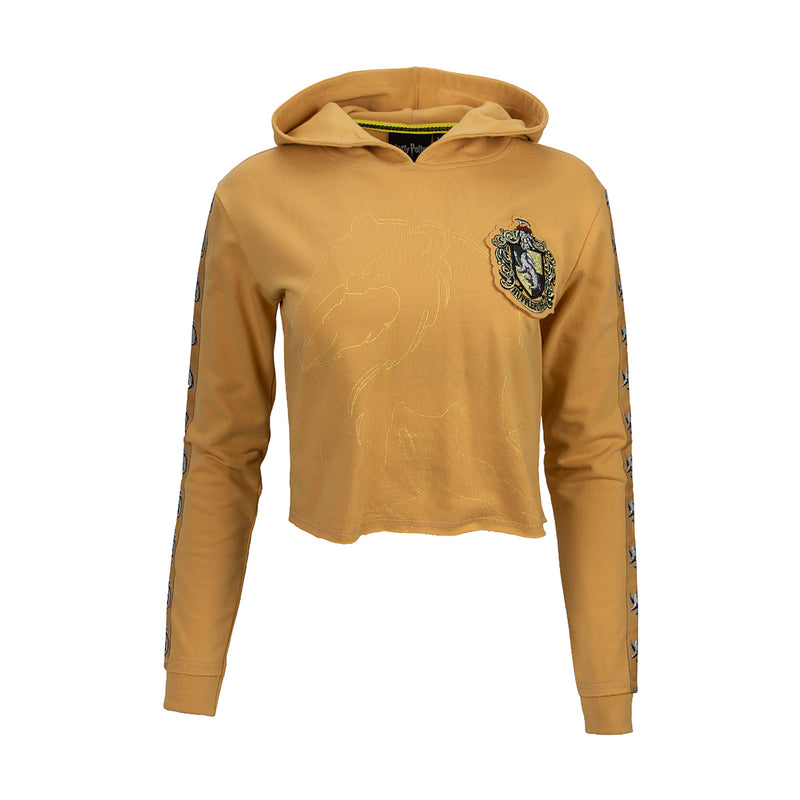 Ladies Hufflepuff Cropped House Hoodie