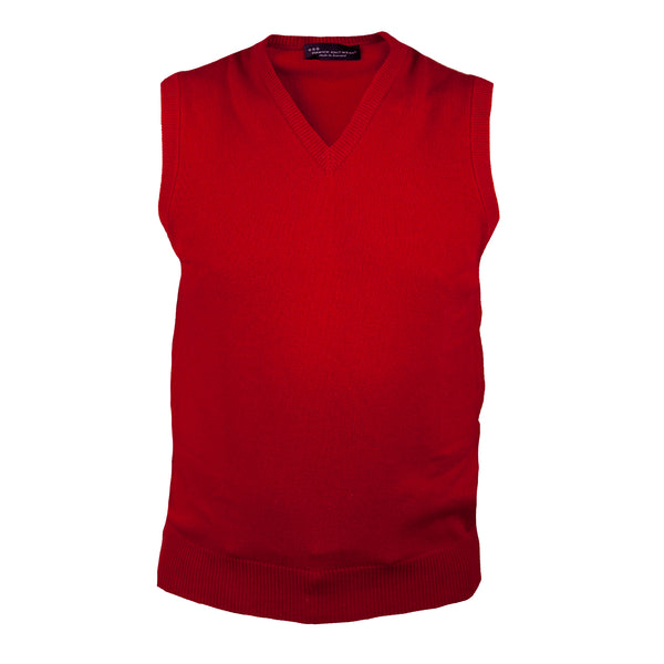 Pure Cashmere V Neck Men's Slipover Chianti