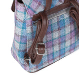 Tummel Backpack Blue/Purple Check On Grey