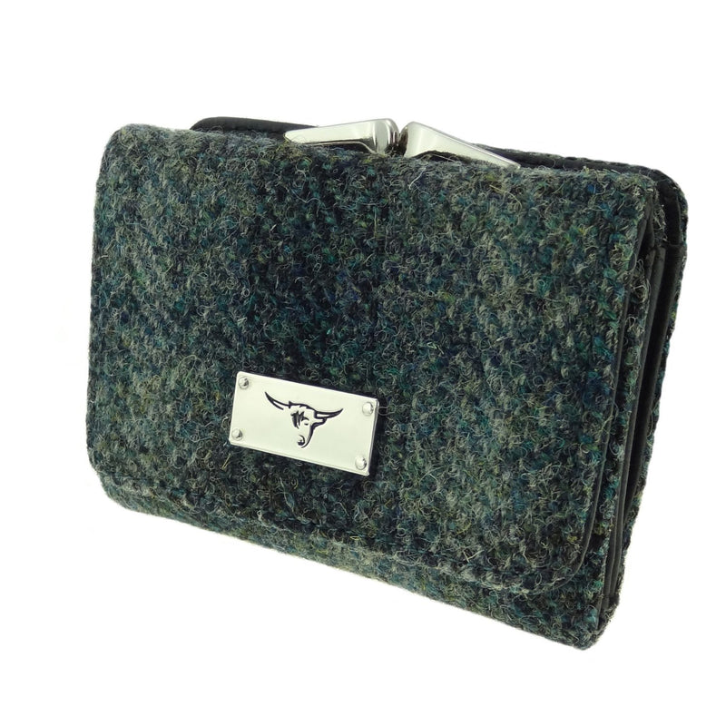 Unst Clasp Purse With Card Section Moss Green
