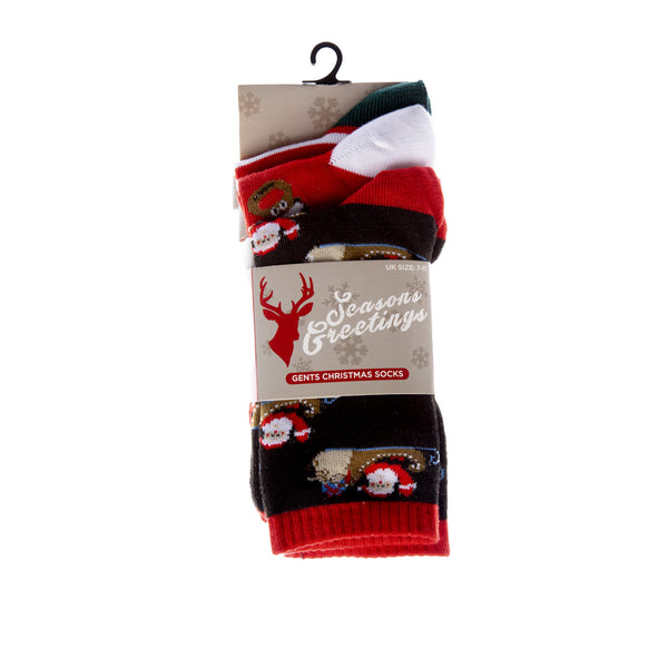 Ladies 3 Pk Christmas Sock