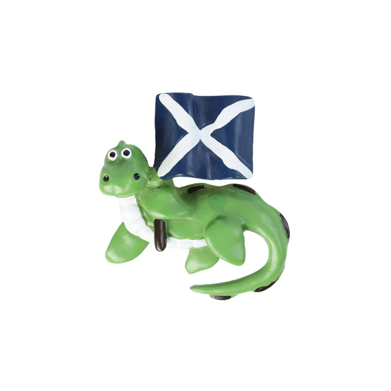 Nessie Magnet With Saltire Flag
