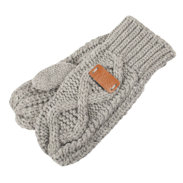 Cable Knitted Mitts