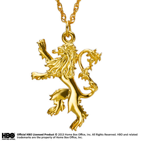 Game Of Thrones - Sterling Silver Gp Lannister Pendant
