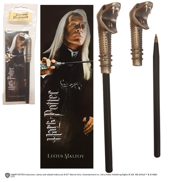 Harry Potter - Lucius Malfoy Wand Pen & Bookmark