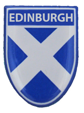 Edinburgh Saltire Sheild Pin Badge