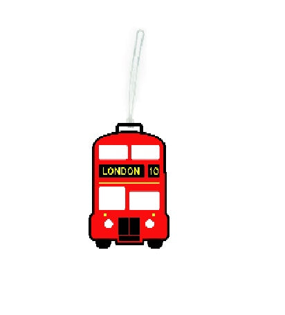 Red Bus Luggage Tag
