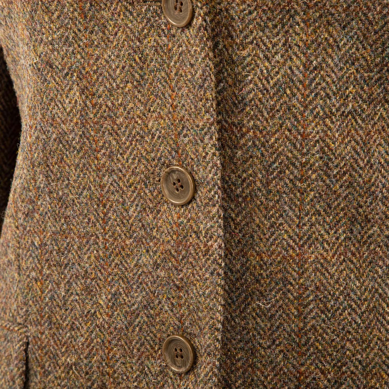 Harris Tweed Ladies Jacket - Rona Brown Herringbone