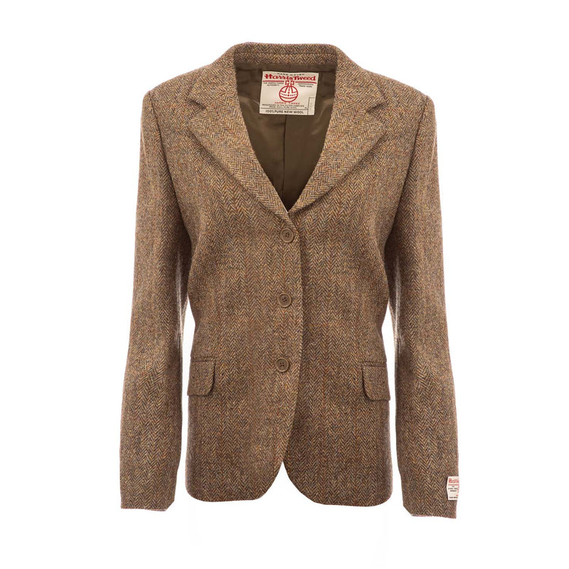 Harris Tweed Ladies Jacket - Rona Brown Herringbone