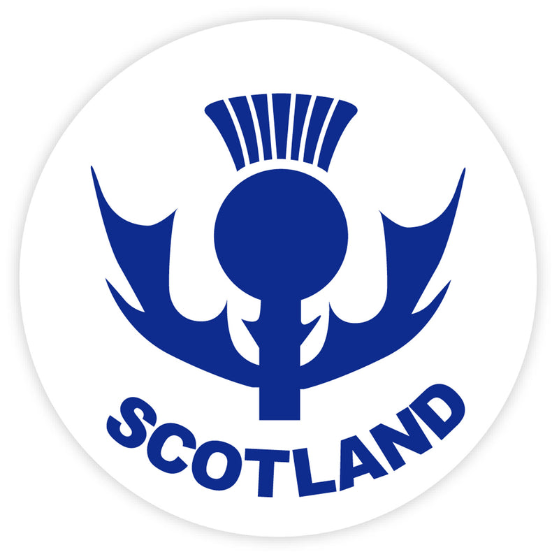 Scotland Thistle Round Sticker