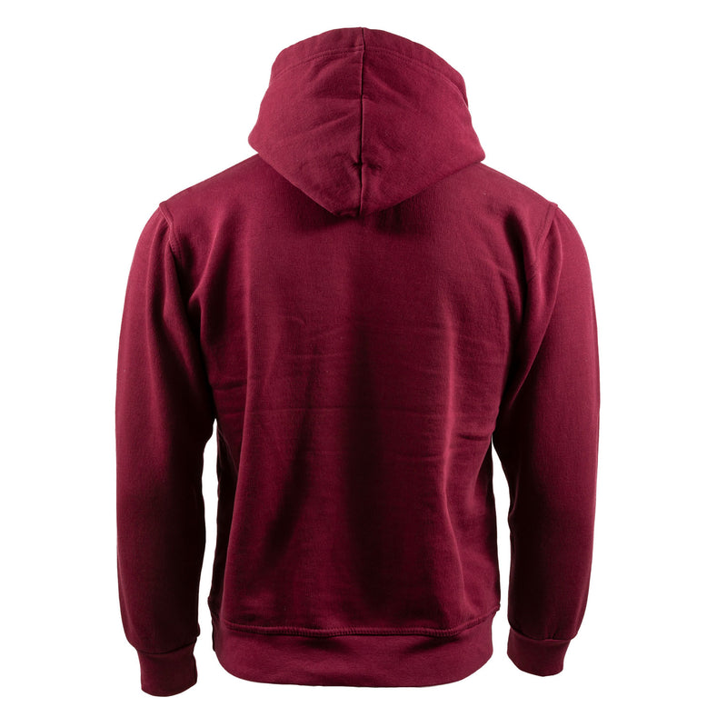 Scotland Hooded Pullover Maroon/Off White