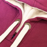 Scotland Hooded Pullover Maroon/Off White