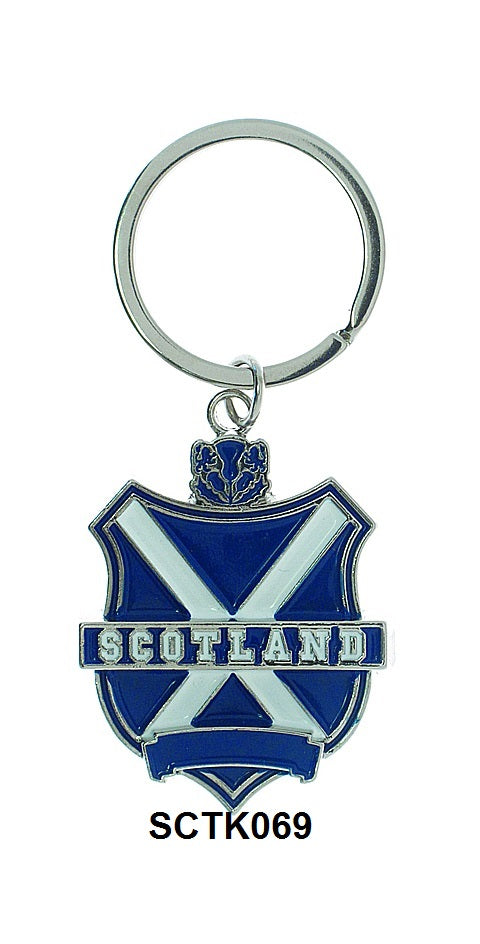 Scotland Crest Metal Keyring