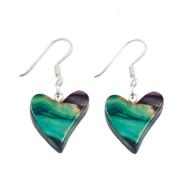 Heathergem Quirky Heart Drop Earrings