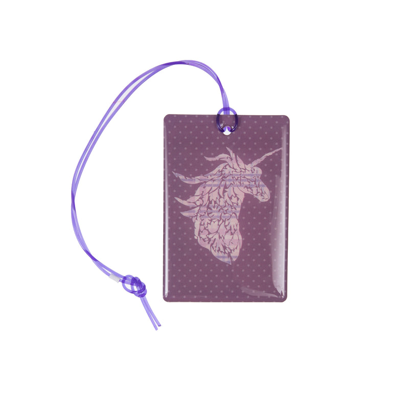 Luggage Label Unicorn Lilac