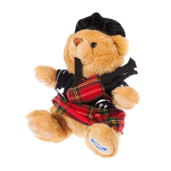 19Cm Scottish Piper Hug Me Bear