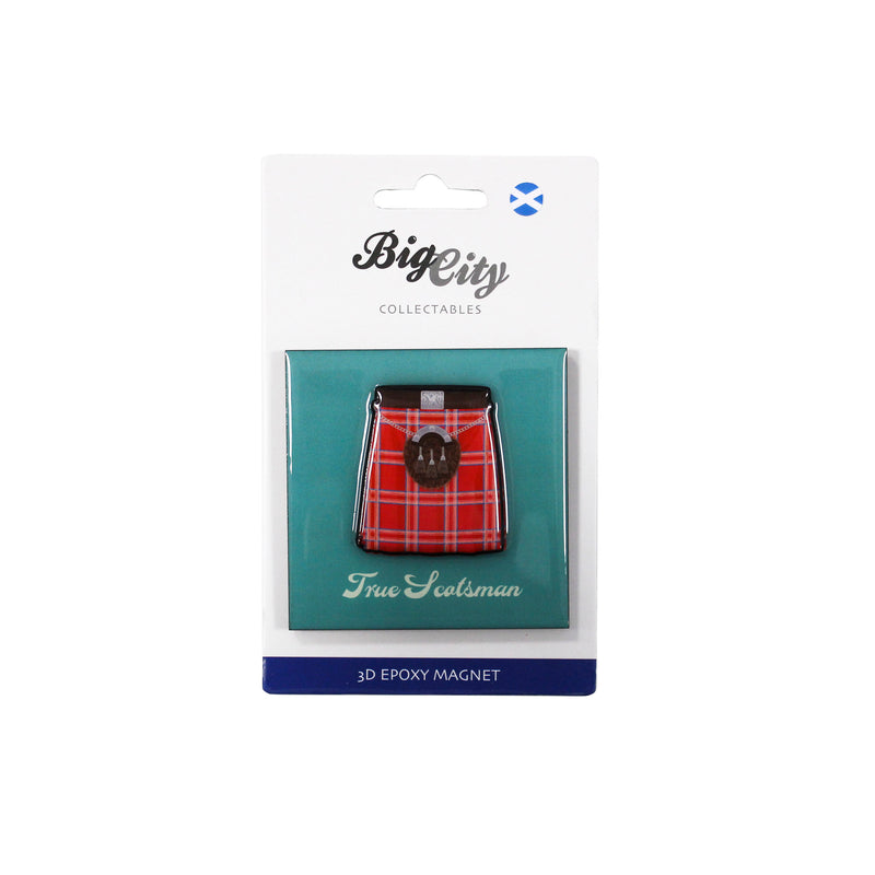 Big City 3D Magnet- True Scotsman Kilt