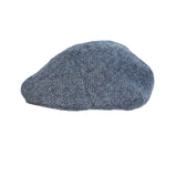 Men's Arran Harris Tweed 8 Piece Cap Denim