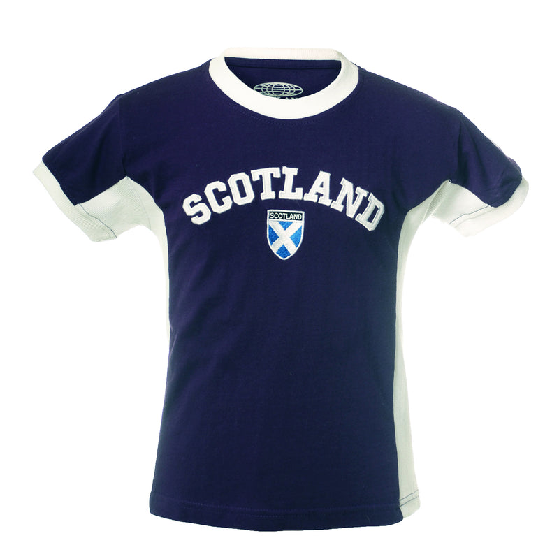 Kids Scotland No 9 T/Shirt Navy