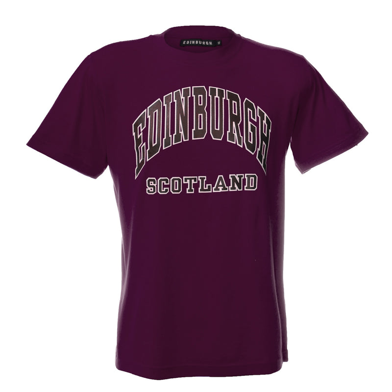 Edinburgh Harvard Print T-Shirt Purple